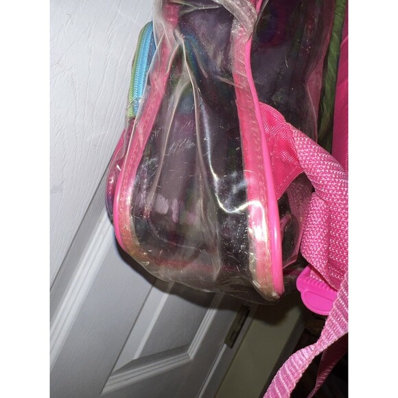 Powerpuff Girls Backpack Clear 2000 Cartoon Network Rainbow Graphics Rare Vtg - Picture 9 of 16
